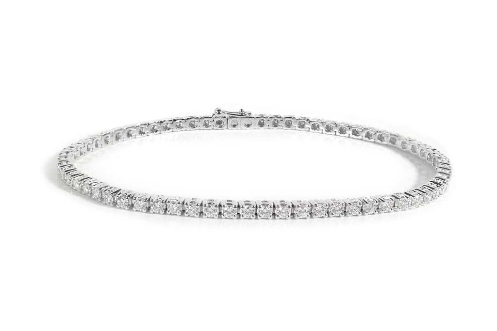 PULSERA TENNIS 66B184P VS/G 8.20GR ORO BLANCO 18K