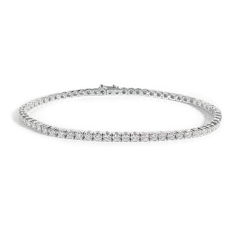 PULSERA TENNIS 66B184P VS/G 8.20GR ORO BLANCO 18K