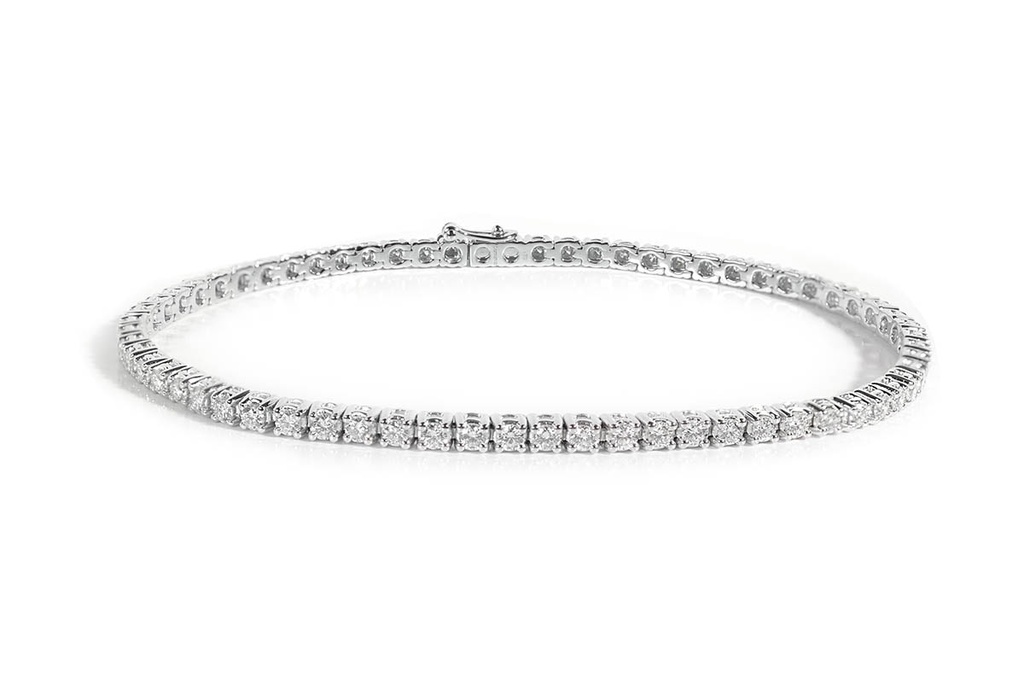 PULSERA TENNIS 66B184P VS/G 8.20GR ORO BLANCO 18K