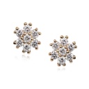ARETES PETTITE  FLAKE B12P VS/G  1.20 18KY