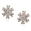 ARETES PETTITE  FLAKE B12P VS/G  1.20 18KY