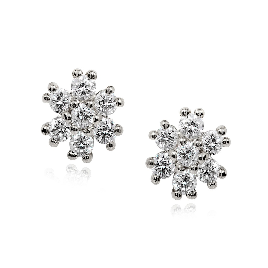 ARETES PETTITE FLAKE 14B12P VSG  1.2gr 18KW