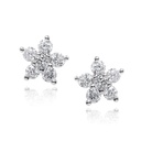 ARETES PETTITE  FLOR B11P VS/G  1.2gr 18KW
