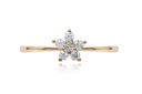 ANILLO PETTITE  FLOR 6B10P VS/G  0.70 18KY