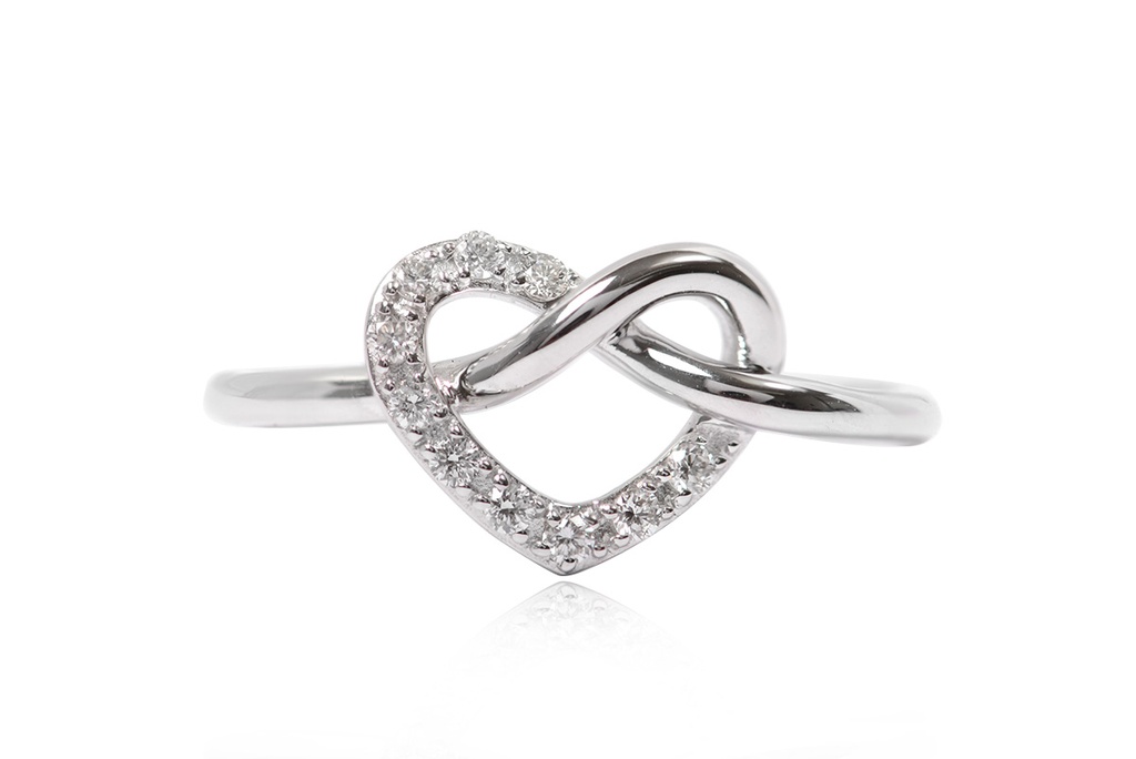 ANILLO B10P HEART KNOT HSI 2.4gr 18KW