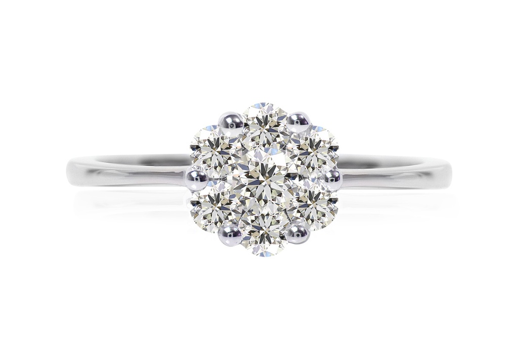 ANILLO CLUSTER DIAMOND B50P GVS 2.54 18KW