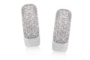 ARRACADAS HG B37P PAVE 13X4MM 5.9gr ORO BLANCO 18K