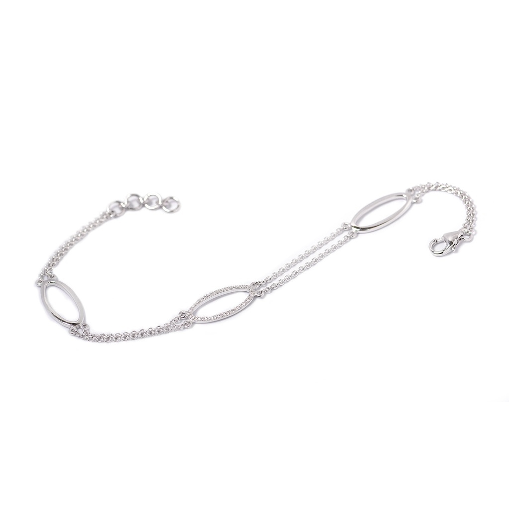 PULSERA “PURE ELEGANCE“ B12P 4.6gr ORO BLANCO 18K