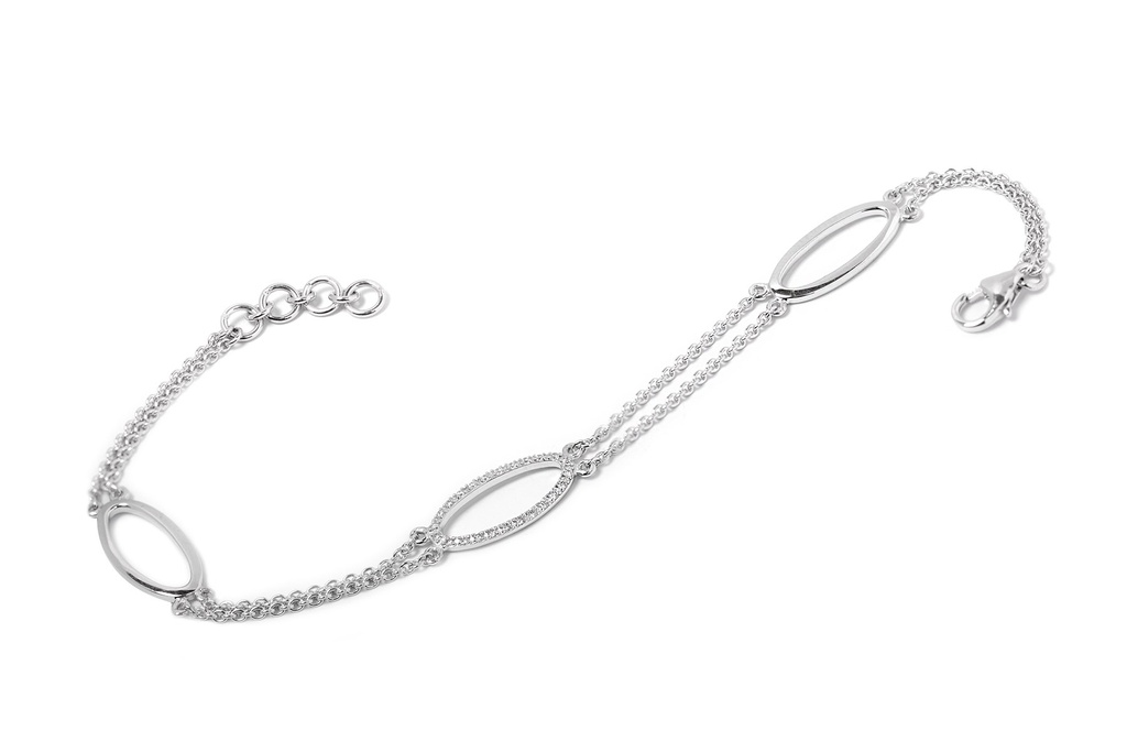 PULSERA “PURE ELEGANCE“ B12P 4.6gr ORO BLANCO 18K