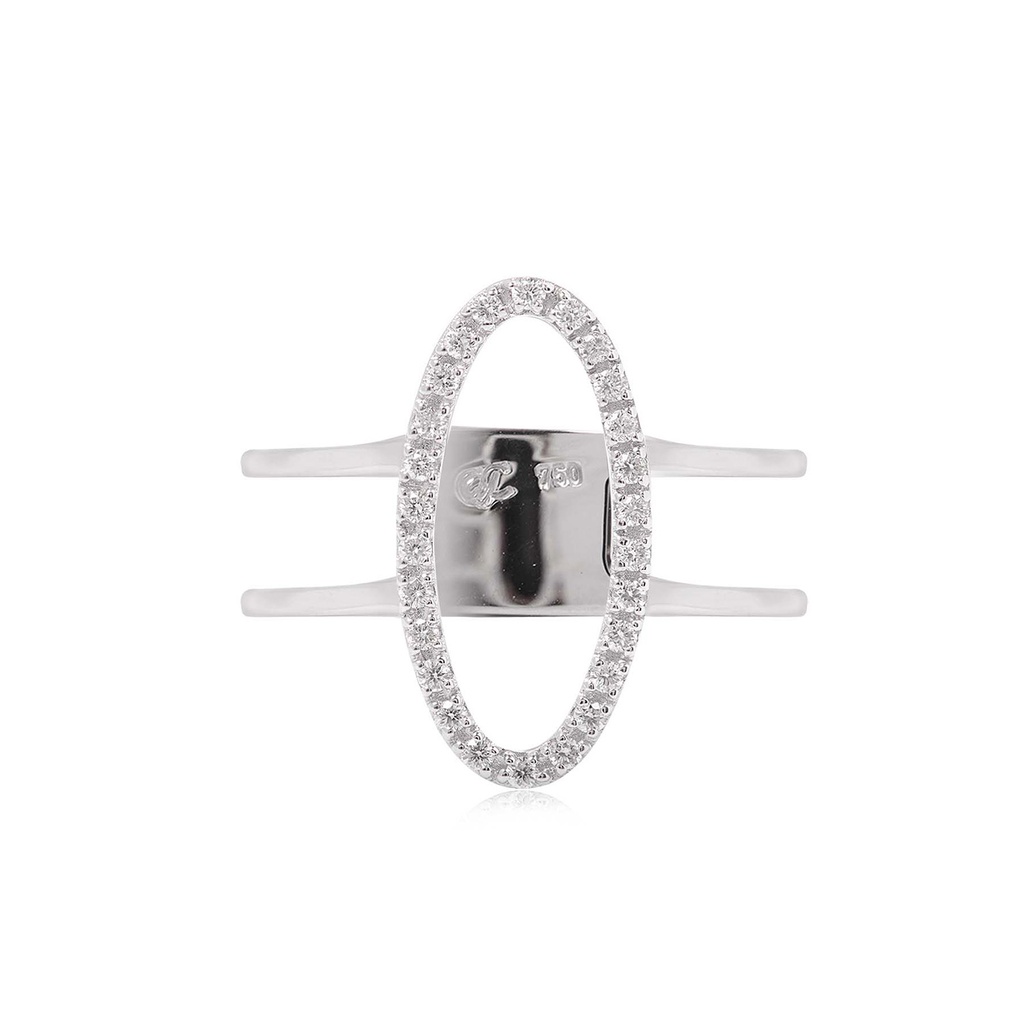 Anillo “PURE ELEGANCE“ - Diamante-0.13ct 2.9gr 18K