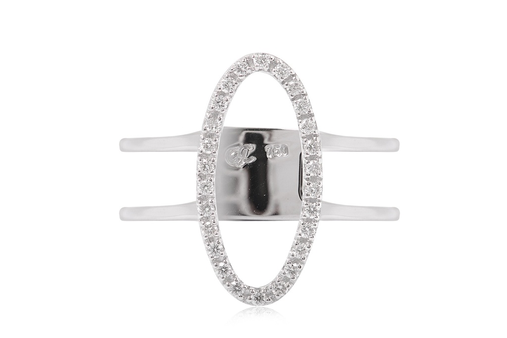 Anillo “PURE ELEGANCE“ - Diamante-0.13ct 2.9gr 18K