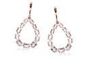Aretes BRUMANI OR/OB LOOPING SHINE Cuarzo-15.0ct Diamante-0.02ct 7.4gr 18KY