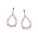 Aretes BRUMANI OR/OB LOOPING SHINE Cuarzo-15.0ct Diamante-0.02ct 7.4gr 18KY