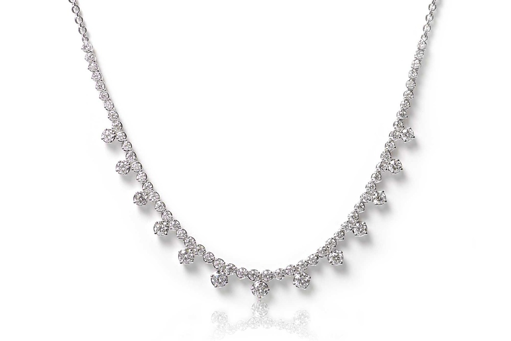 GARGANTILLA PRINCESS 67B195P VS/G 7.9gr ORO BLANCO 18K