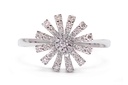 Anillo “MARGHERITA“ - Oro 18k blanco - 0.36ct