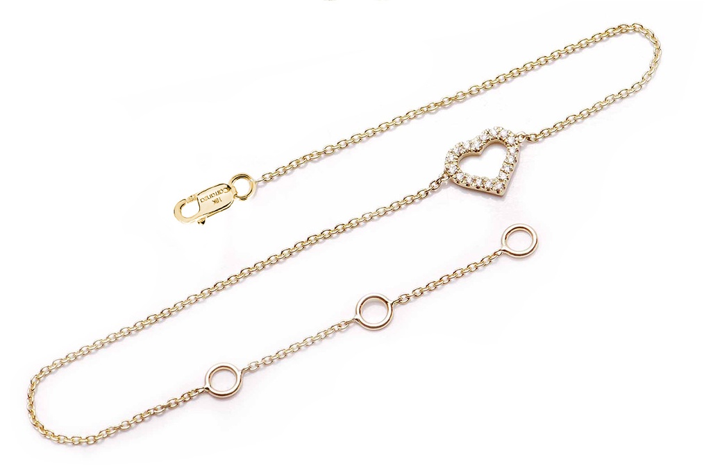 PULSERA EVERYDAY HEART 18B6P VS/G 1.1gr 18KY