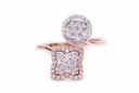 ANILLO LIFE B43P VS/G 3.72gr. ORO ROSA/BLANCO 18K