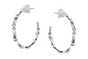 ARETES BAMBOO MED P&B .02 CTW 5.60 18KW