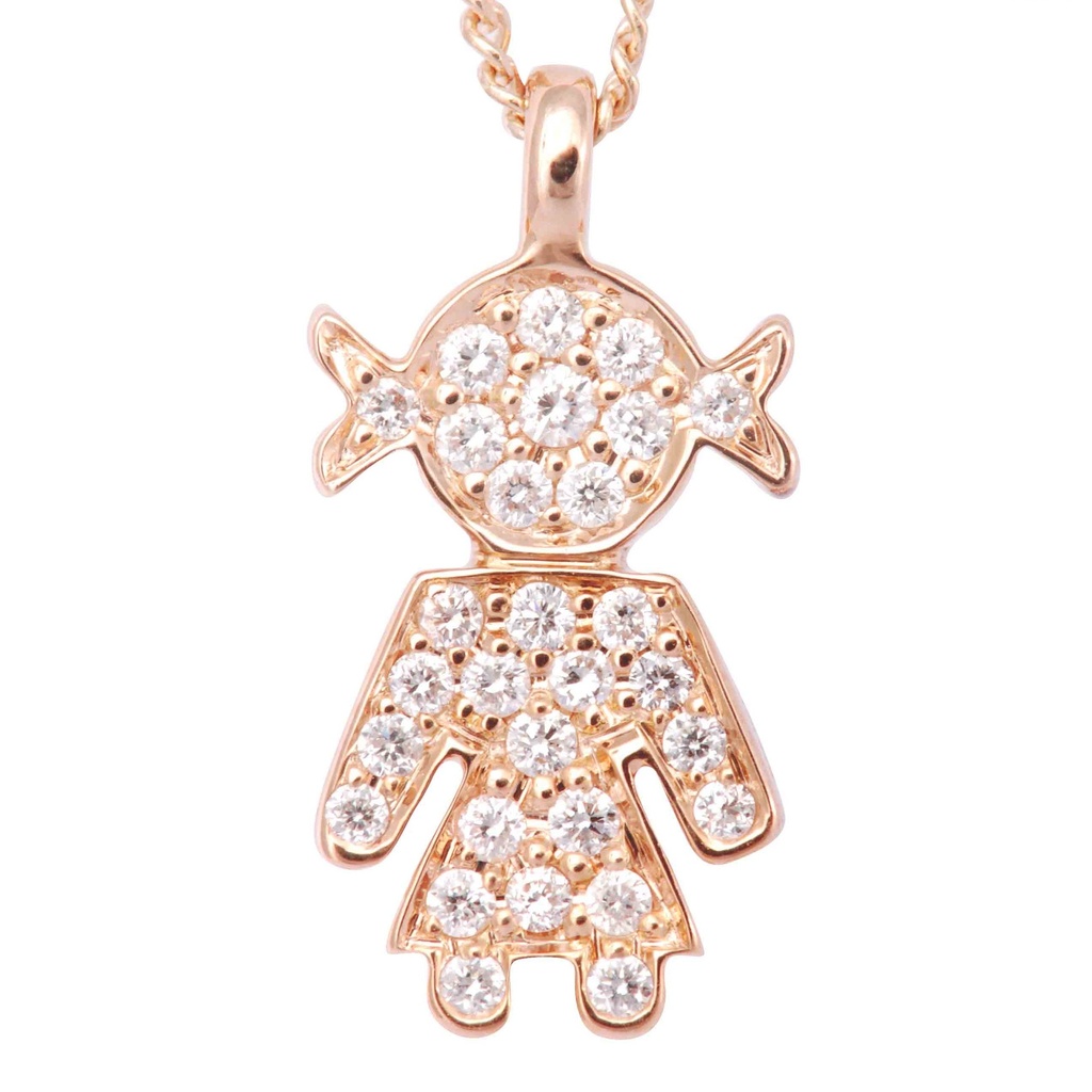 GARG C/DIJE PURITY/GIRL B12P 2.8gr. 42cm. ORO ROSA 18K