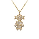 GARG C/DIJE PURITY/GIRL B11P 2.8gr. 42cm. ORO AMARILLO 18K