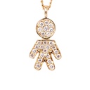 GARG C/DIJ PURITY/BOY B12P 2.7gr. 42cm. ORO AMARILLO 18K