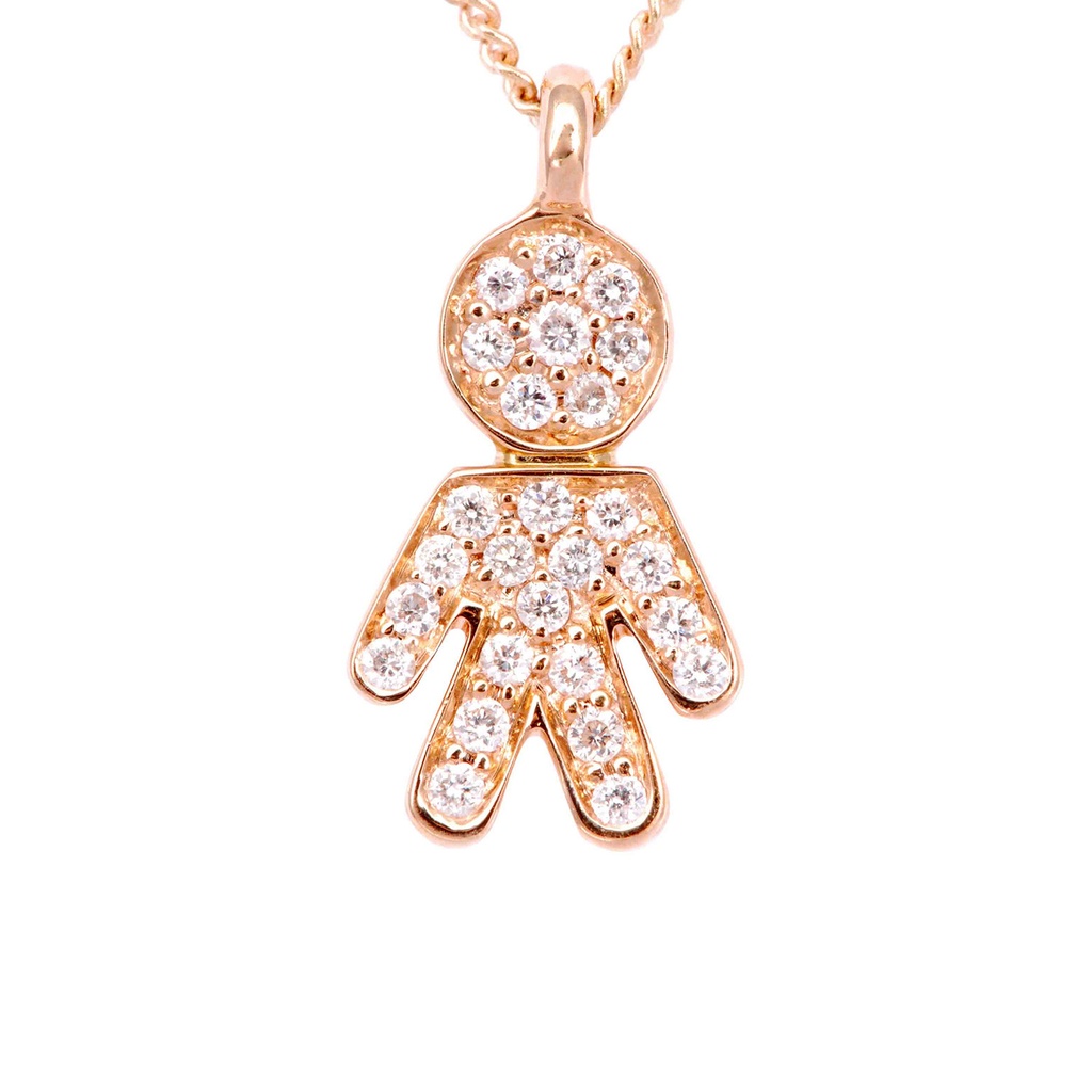 GARG C/DIJE PURITY/BOY B12P 2.8gr. 42cm. ORO ROSA 18K