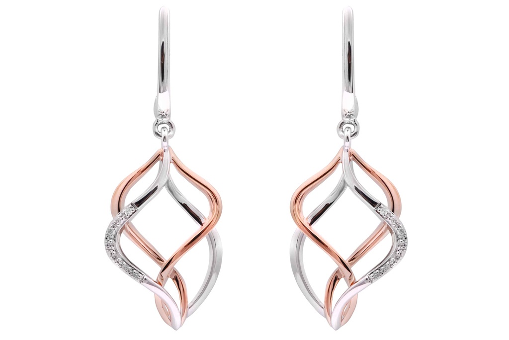 Aretes CURL B7P OB/OR 6.8gr 18K