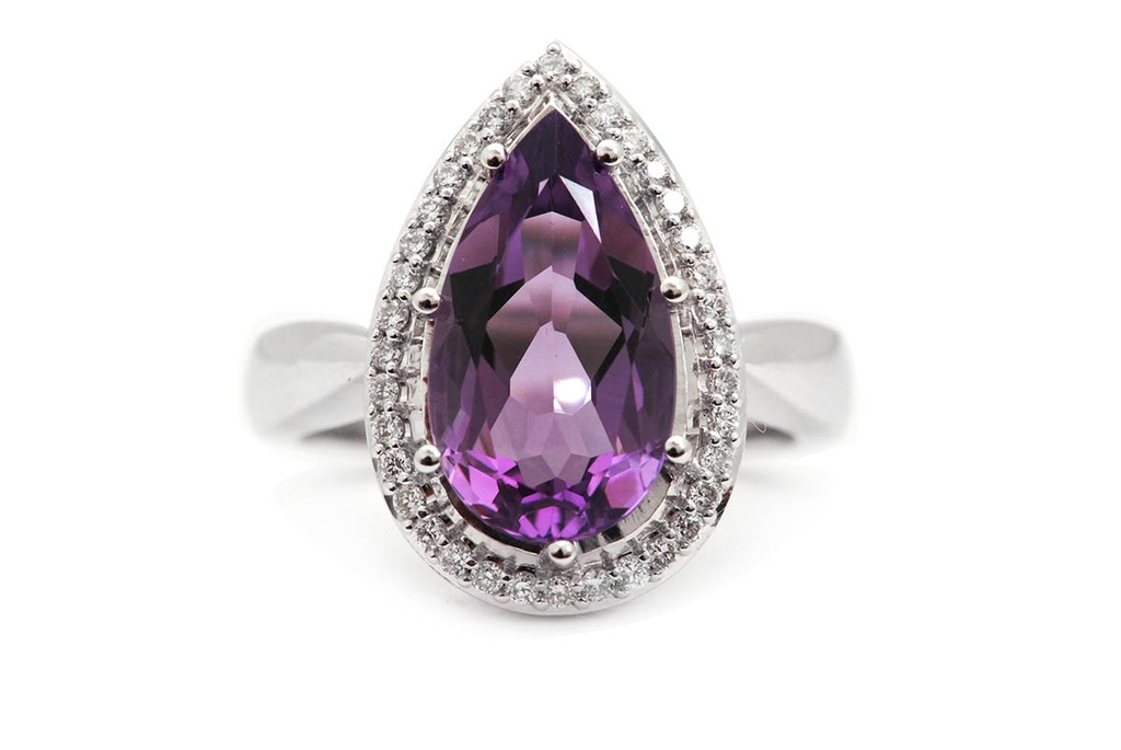 ANILLO AMATISTA-PERA HALO-B23P 7.95 18KW