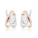 ARETES BEAUTY B35P 10.0gr ORO BLANCO/ROSA 18K