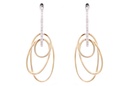 Aretes HG ORBITAL DIAMANTE-0.15Ct 7.2gr ORO AMARILLO/BLANCO 18K