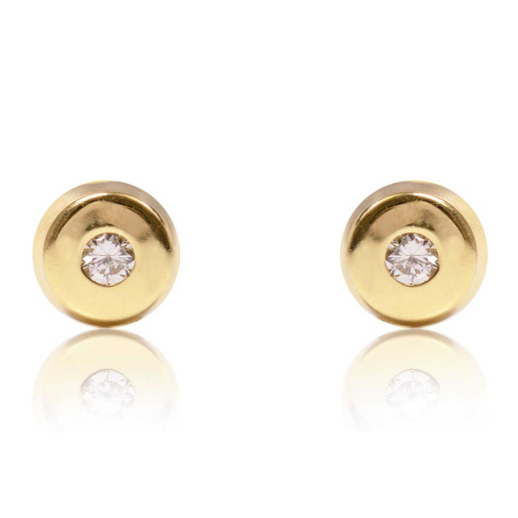ARETES POST CIRCLE-4MM B2P 0.40 18KY