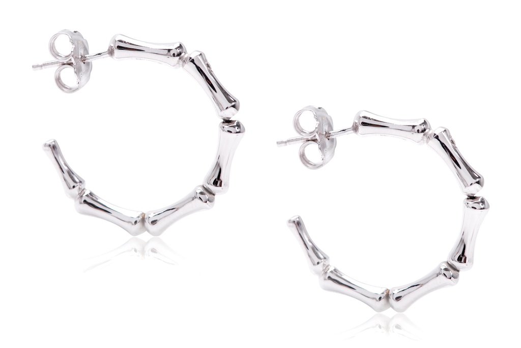 ARETES BAMBOO REGULA P&B .02 CTW 4.20 18KW