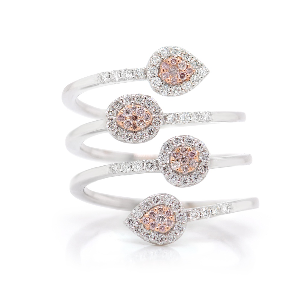 ANILLO “HALO“ 32B15P-CAFE/ROSA 63B50P 18KW/R 7.94