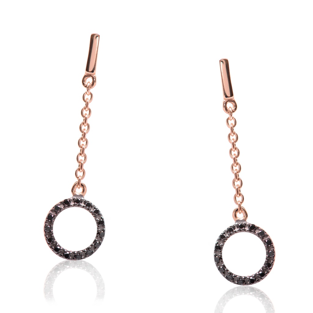 ARETES BLACK DIAMOND CIRCLE BN15P 2.10gr 18KR