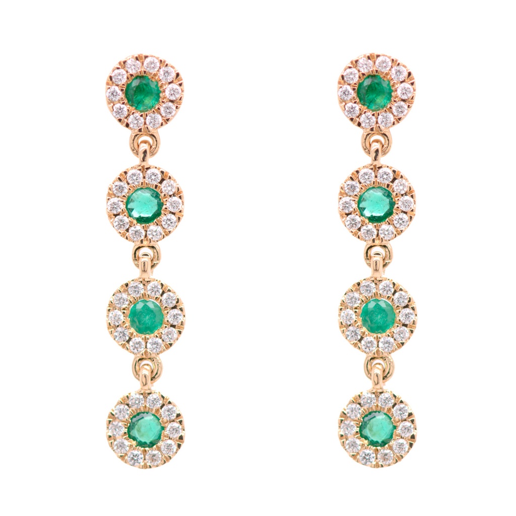 ARETES SUNS HALO 8ESM37P 80B25P 2.1gr. ORO AMARILLO18K