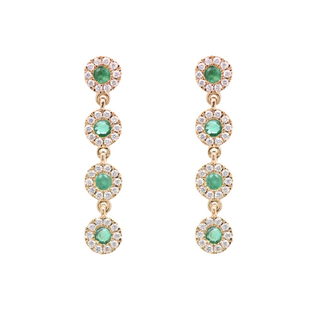 ARETES SUNS HALO 8ESM37P 80B25P 2.1gr. ORO AMARILLO18K