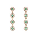 ARETES SUNS HALO 8ESM37P 80B25P 2.1gr. ORO AMARILLO18K