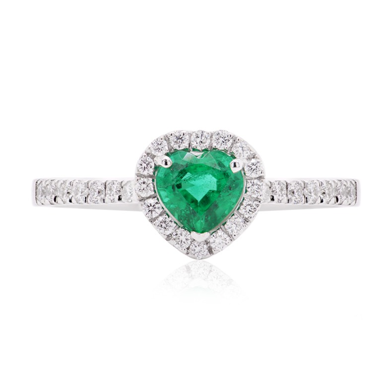 ANILLO HEART ESMERAL59P B26P FVS 3.17 18KW