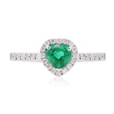 ANILLO HEART ESMERAL59P B26P FVS 3.17 18KW