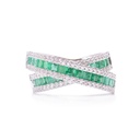 ANILLO ‘SELIG’ ESMERALDAS B58P 10.7gr 18KW