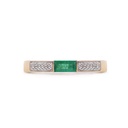 ANILLO SQUARE ESMERALDA B12P 5.85 18KC