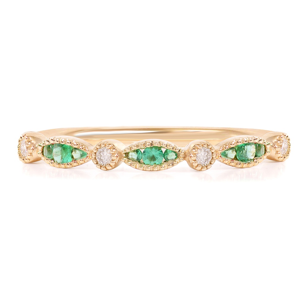 ANILLO M&M CAVIAR E9P+4B7P VSG  1.8gr 18KY