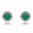 ARETES ESMERALDA/4MM B14 VSG 1.70gr. 18KY