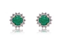 ARETES ESMERALDA/4MM B14 VSG 1.70gr. 18KY