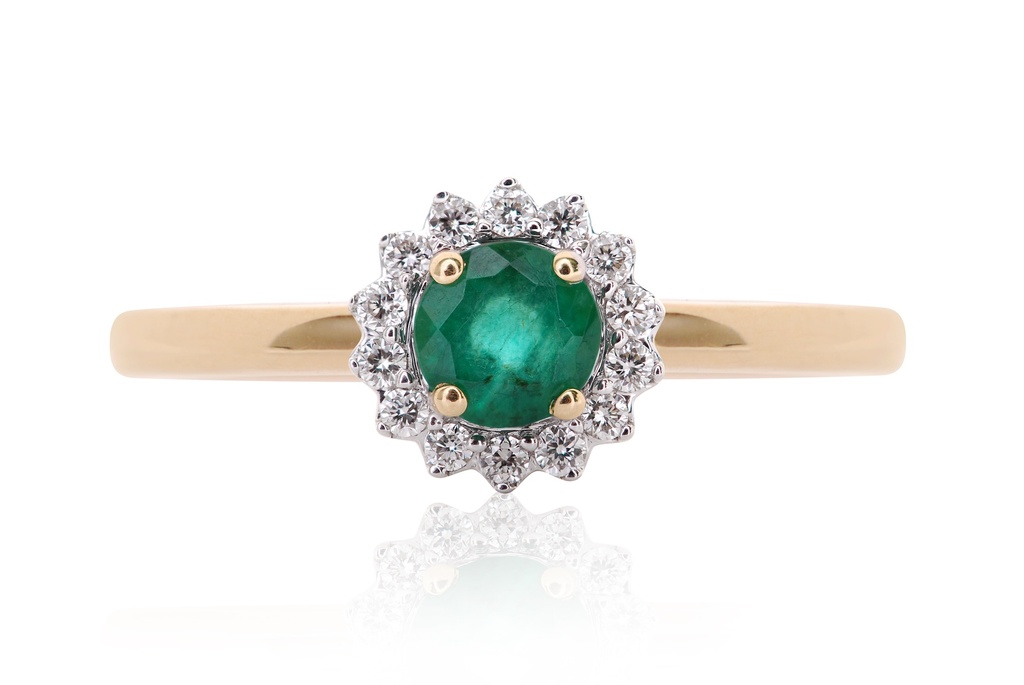 ANILLO ESMERALD/4MM B7P VSG 1.75 18KY