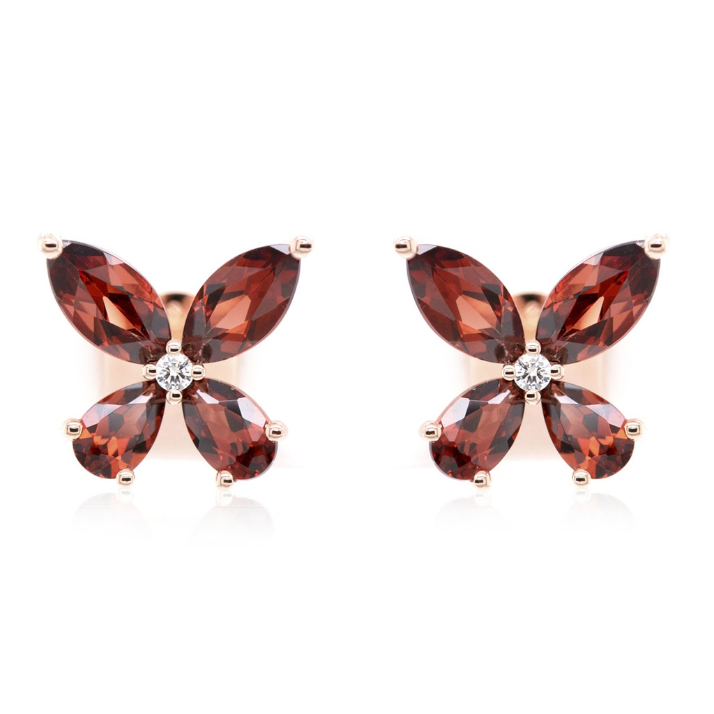 ARETES LA NOVIA“ 8GRANAT 2B4P“ 2.70 18KR