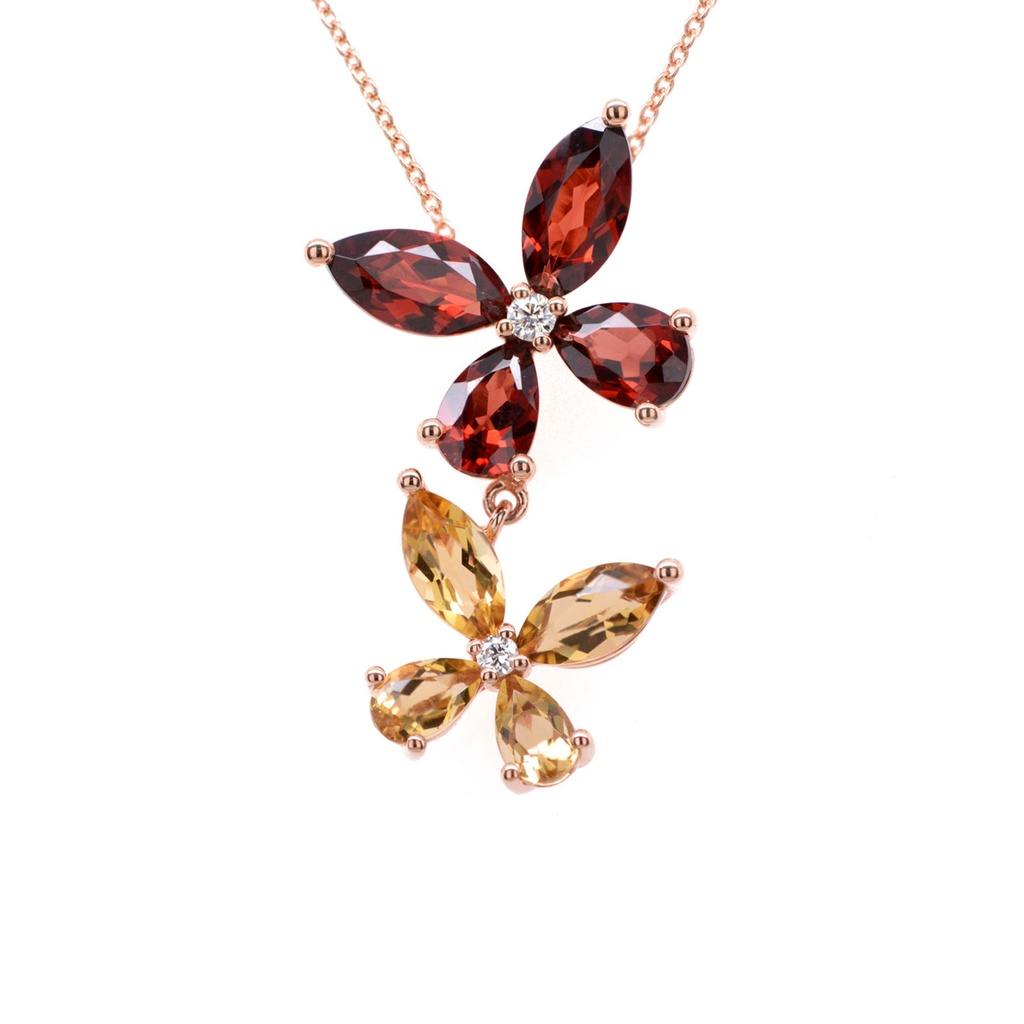GARG C/DIJ LA NOVIA  GRANAT+QRZ B4P  4.10 18KR