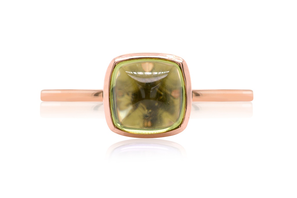 ANILLO LAS FLORES-PERIDOTO CUSH 1.00 18KR