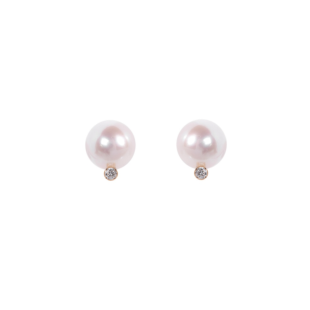 ARETES FLEUR DE MER PRL-8MM B5P 1.40 18KY