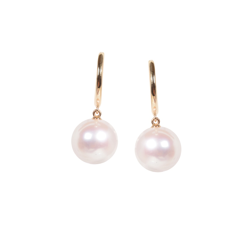 ARETES FLEUR DE MER PRL-9MM 1.30 18KY